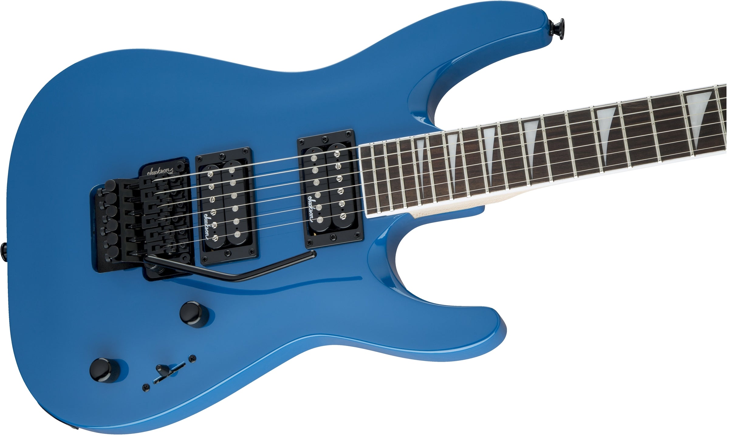 Jackson Dinky JS32 DKA Arch Top Electric Guitar Bright Blue