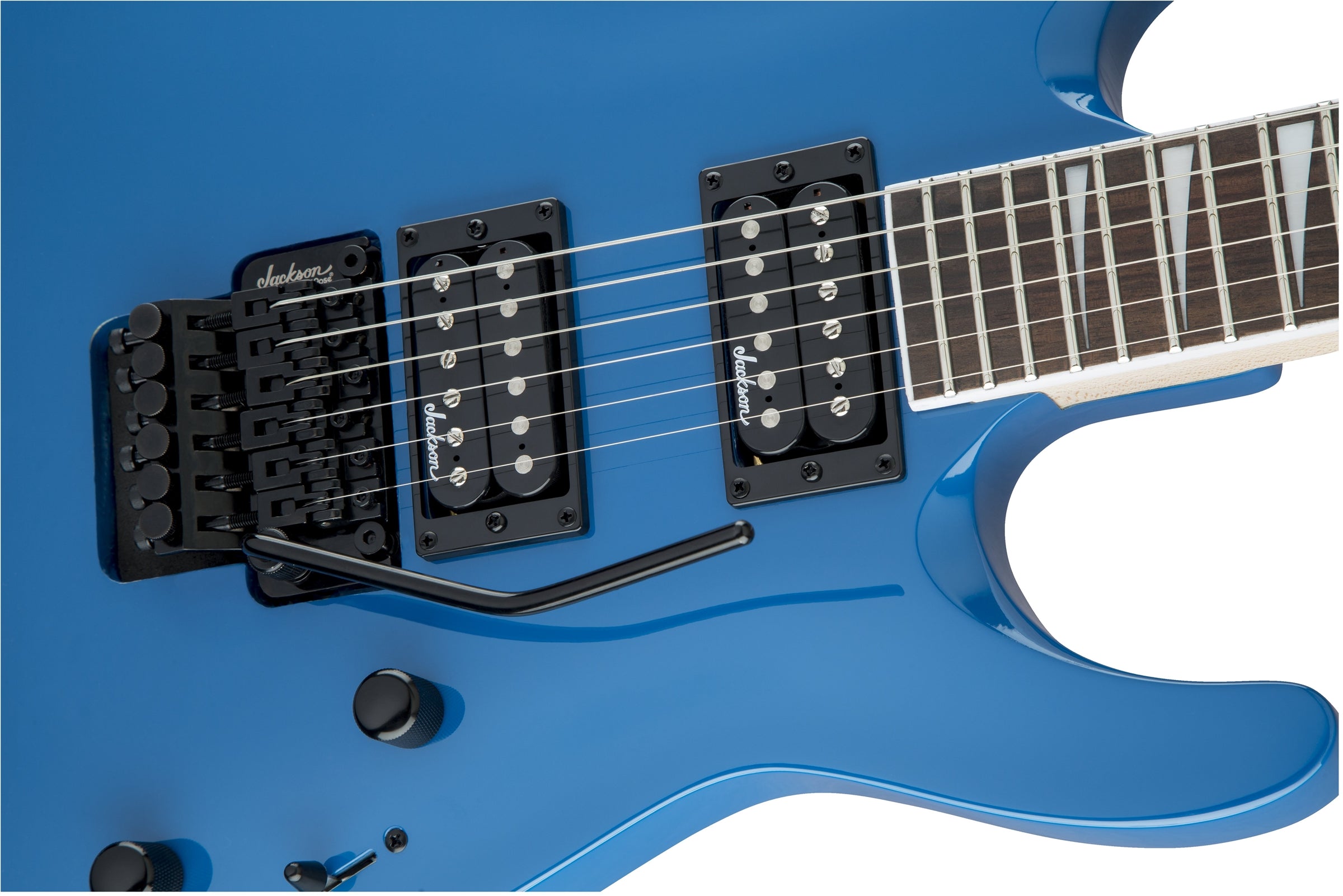 Jackson Dinky JS32 DKA Arch Top Electric Guitar Bright Blue