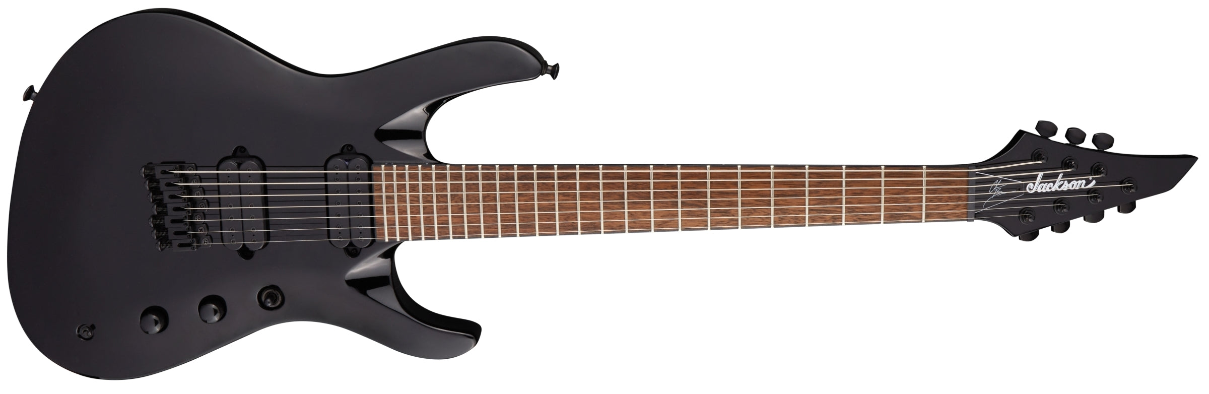 Jackson Pro Series Chris Broderick Signature HT7 Soloist 7-String Electric Guitar - Gloss Black