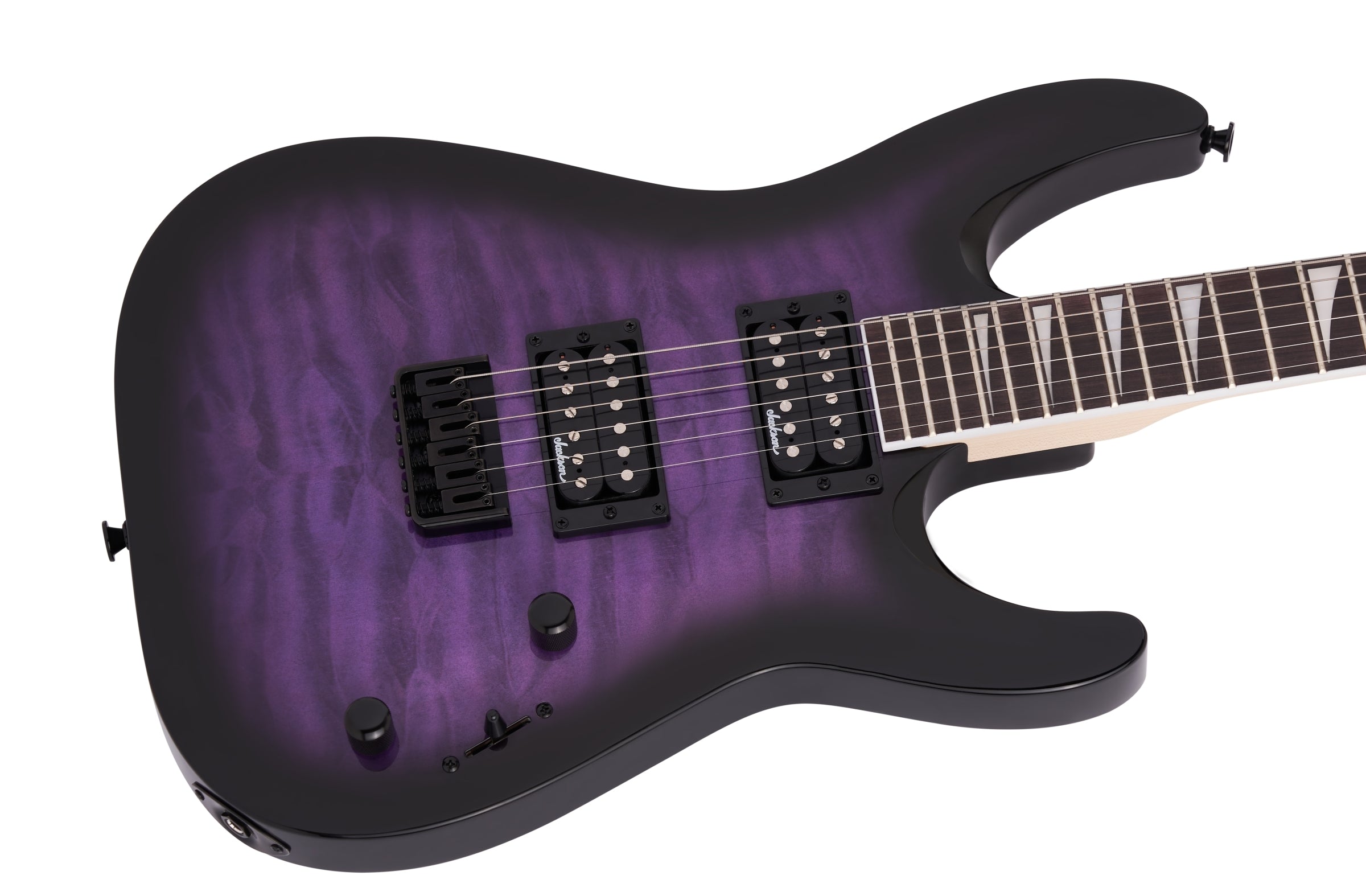 Jackson JS Series Dinky Arch Top JS32Q Electric Guitar - Transparent Purple Burst