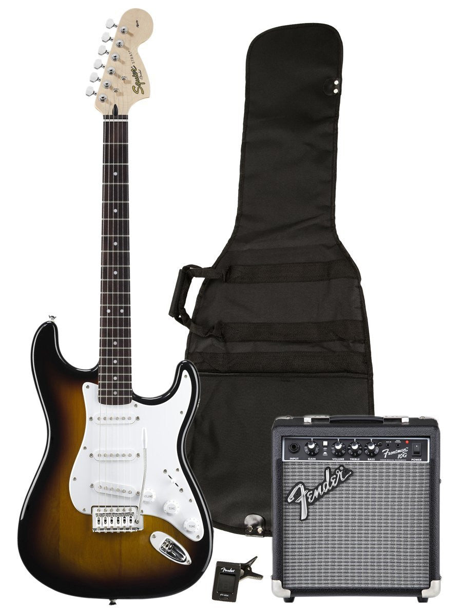 SQUIER by FENDER Stratocaster Guitar Package, Sunburst