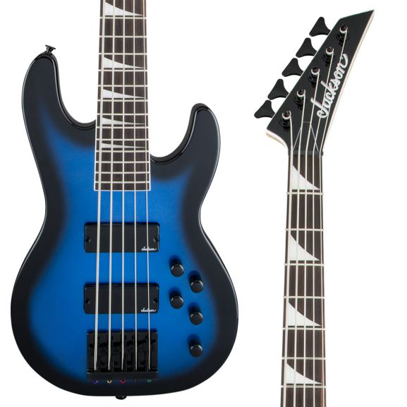 Jackson JS Series Concert Bass JS3V 5-String Electric Bass Metallic Blue Burst