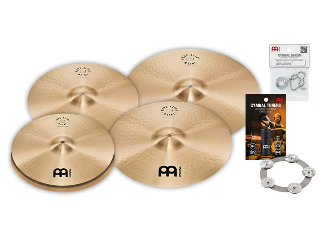 Meinl Cymbal Set Pure Alloy Series, 14" Hi-hat - 16" & 18" Crash - 20" Ride
