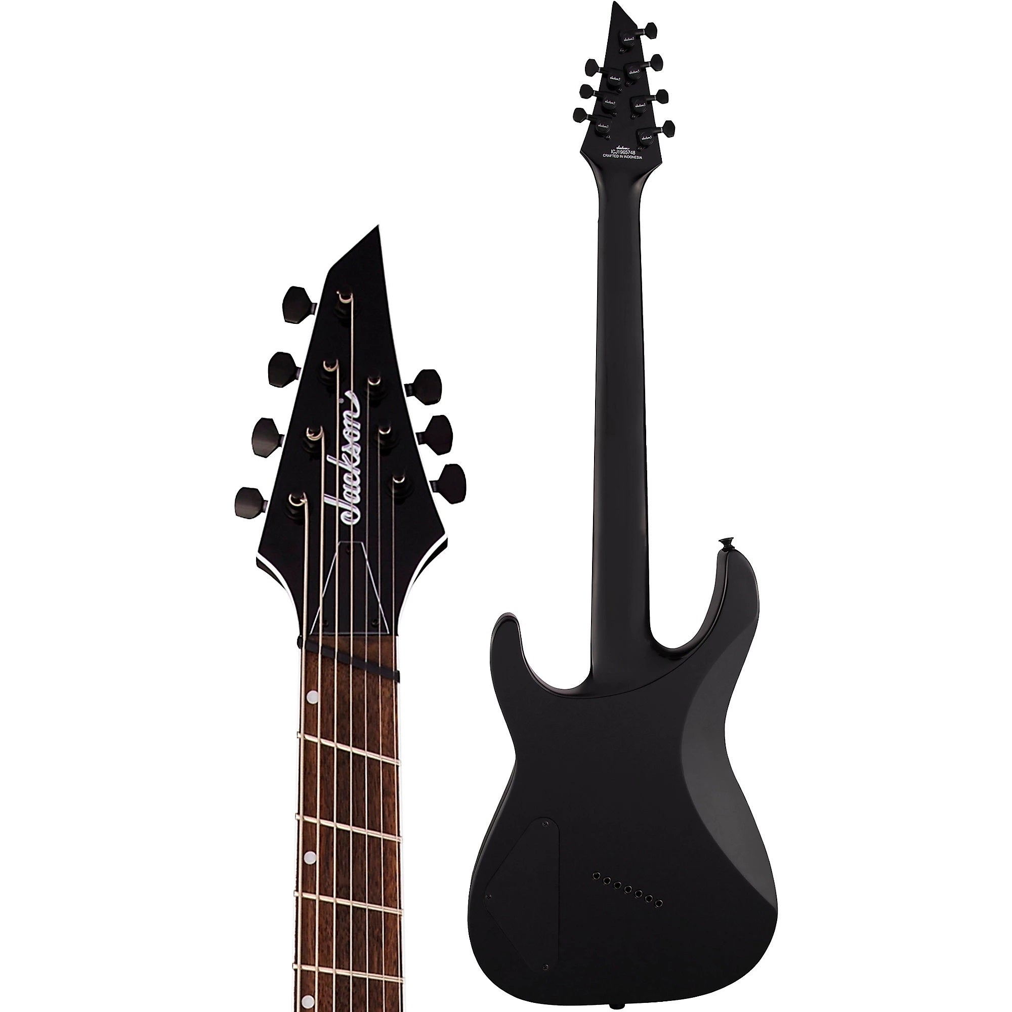 Jackson X Series Soloist Arch Top 7-String Multi-Scale Electric Guitar Transparent Blue Burst