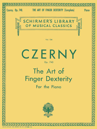 Czerny Op. 740: Art of Finger Dexterity for the Piano Complete