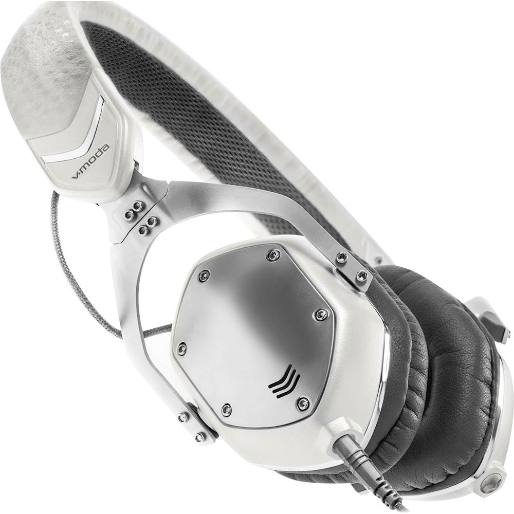 V-MODA - XS Wired On-Ear Headphones - White Silver