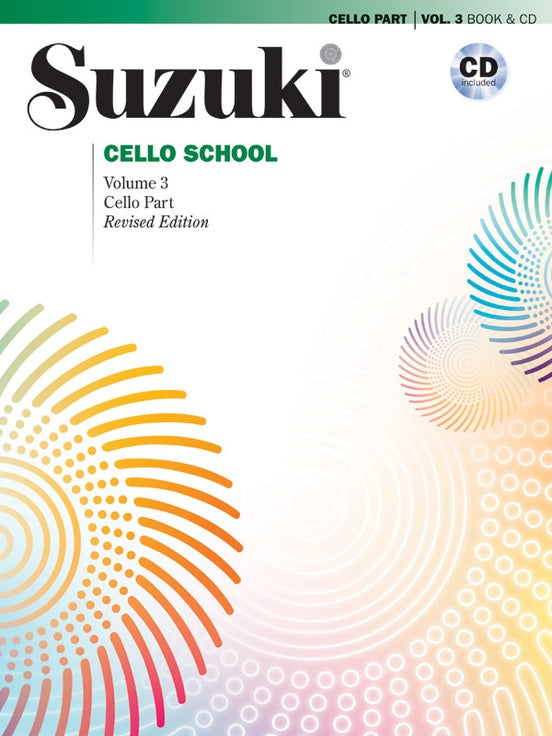 Suzuki Cello School- Volume 3 Book & CD