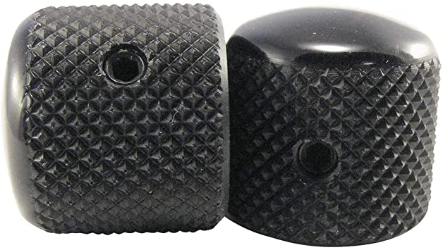 Ernie Ball 6355 Telecaster Knobs Black Aluminum Set of 2