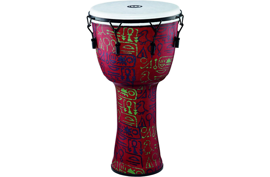 Meinl Mechanically Tuned Djembe with Synthetic Shell and Head 14 in. Pharaoh's Script