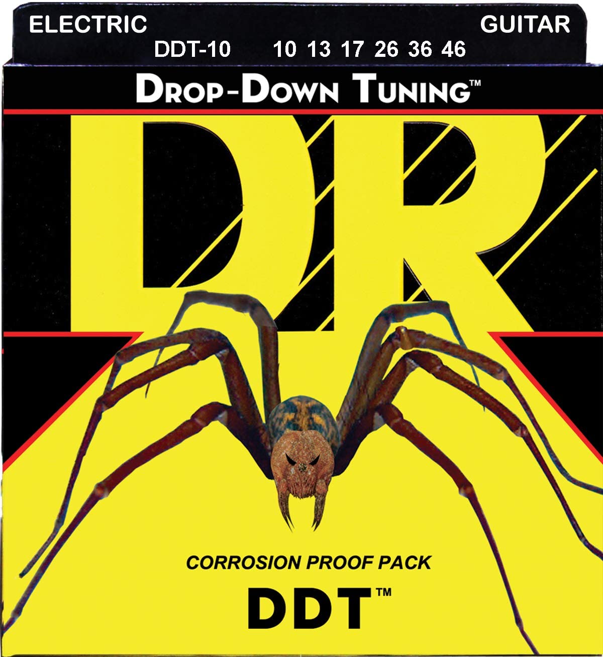 Cuerdas de guitarra eléctrica DR Strings para afinación descendente Med (10-46)