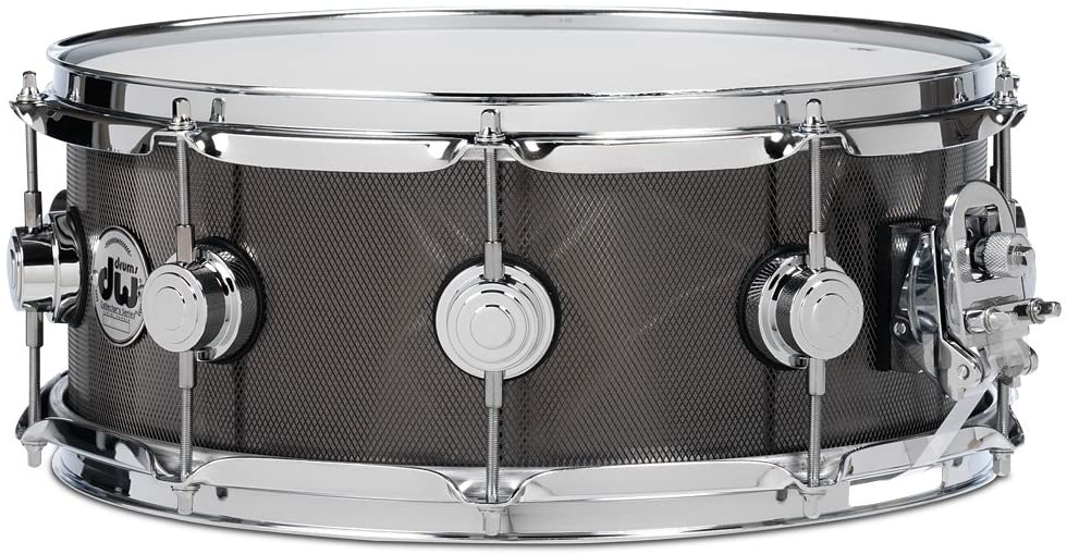 DW 6.5" x 14" Collector's Series Knurled Black Nickel Over Steel Snare