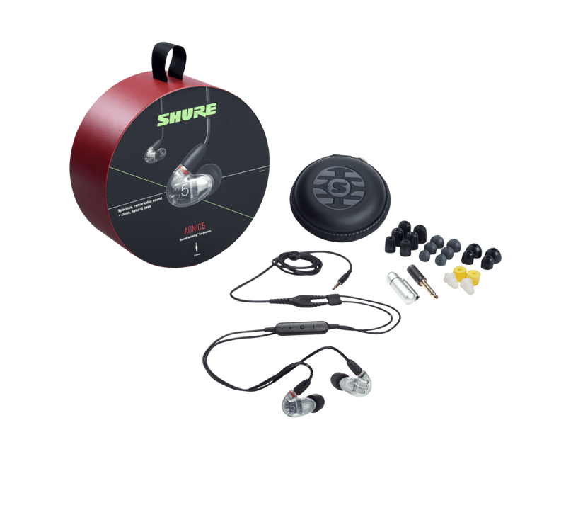 Shure Triple-Driver AONIC 5 Sound Isolating™ Earphones - Clear