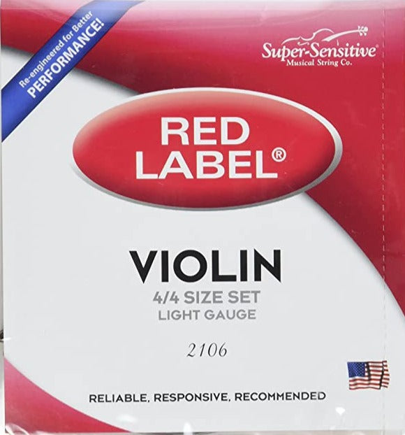 Red Label Super Sensitive Violin Set - 4/4 Soft