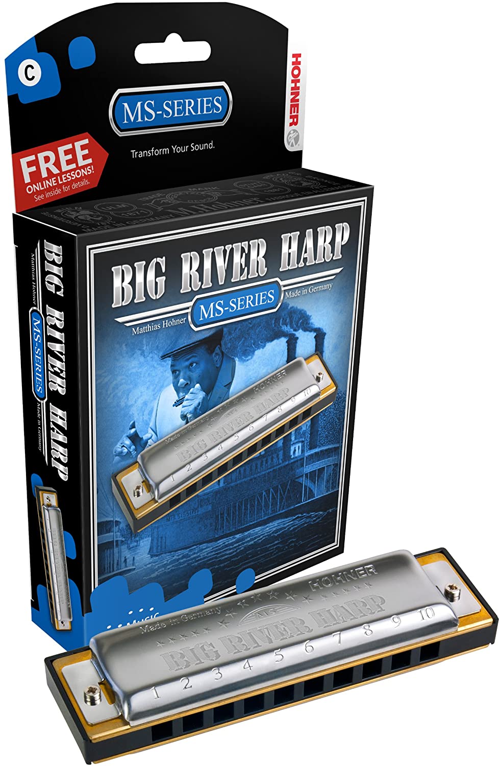 Hohner Modular System Big River Harp Diatonic Harmonica - Key of E