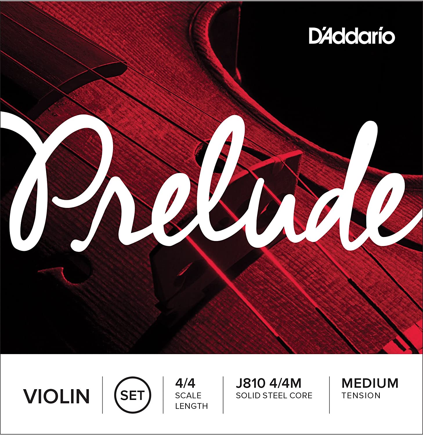 D’Addario Prelude Violin String Set, 4/4 Scale Medium Tension
