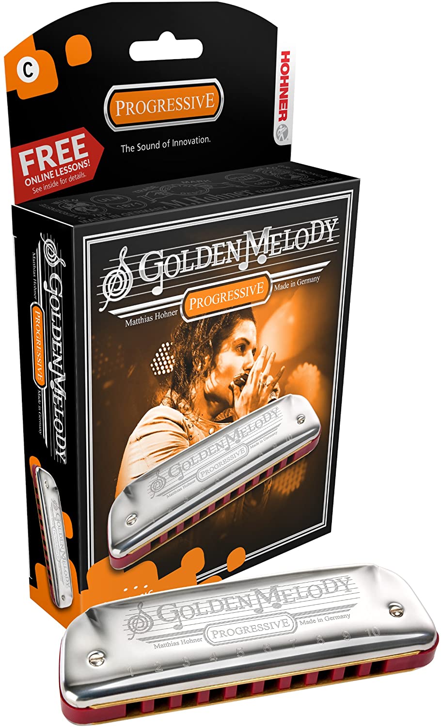 Hohner Golden Melody Diatonic Harmonica, Key of C