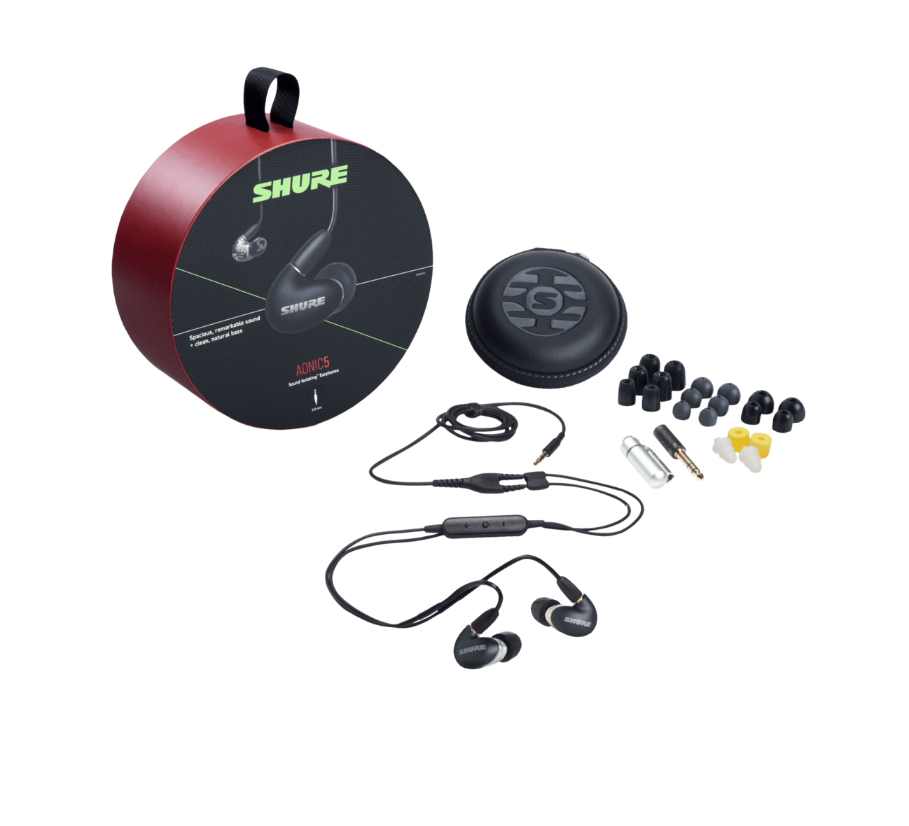 Shure Triple-Driver AONIC 5 Sound Isolating™ Earphones - Black