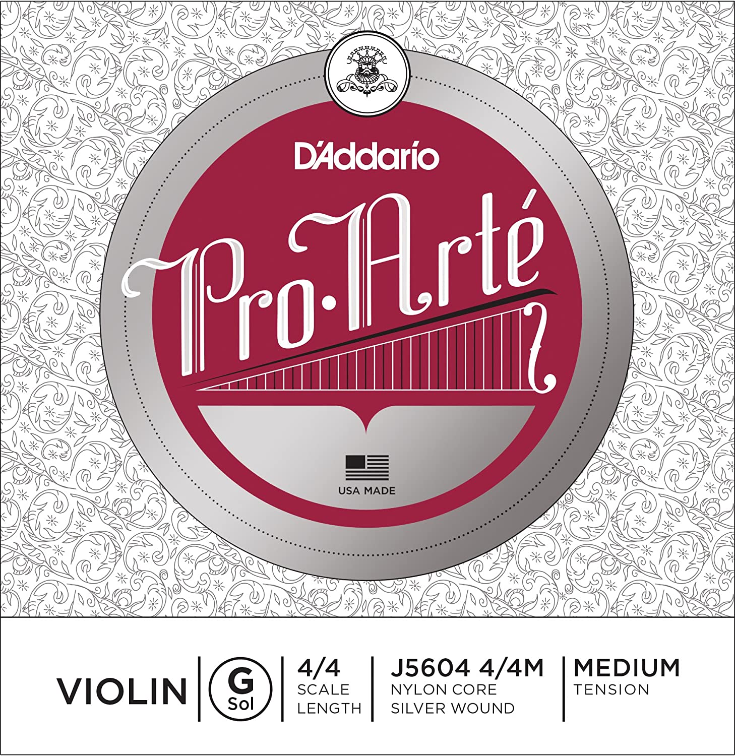 D'Addario ProArte Violin G 4/4 Medium Tension J5604 4/4M Single String