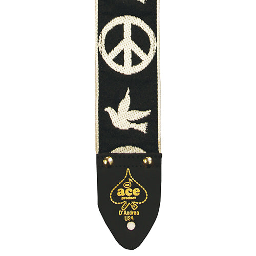 D'Andrea Ace Vintage Reissue Guitar Strap Peace & Dove