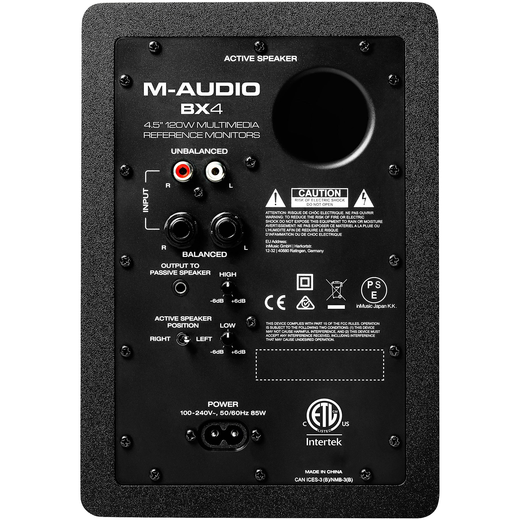 Monitor de Estudio 4.5″ M-Audio BX4 Par