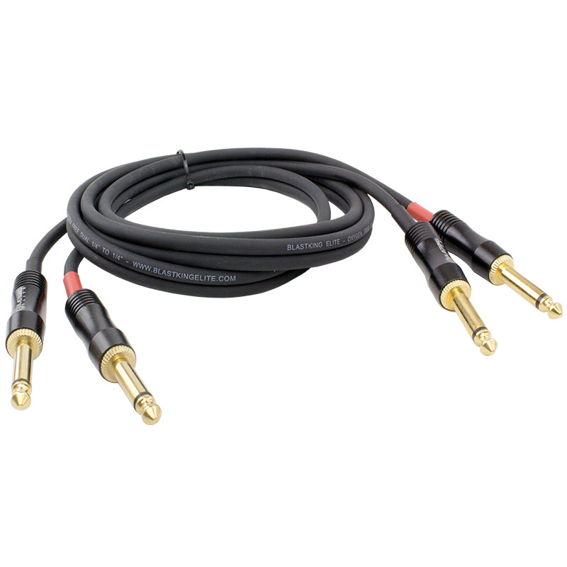 Blastking Dual 1/4" to 1/4" Mono Cable - 25 ft.