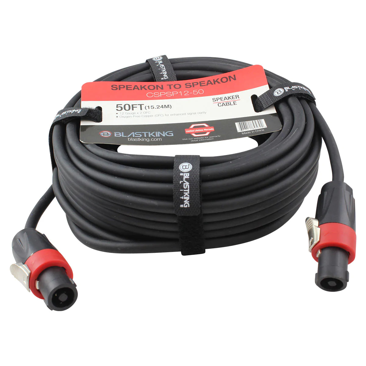 Blastking CSPSP12-50 Speakon to Speakon Cable 50 Ft