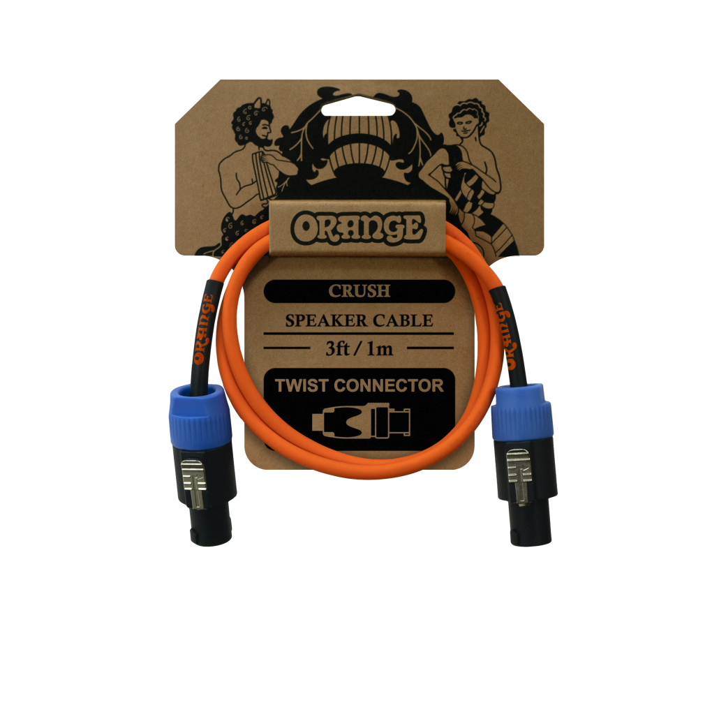 Orange Crush 3' Speaker Cable with Speakon Connectors