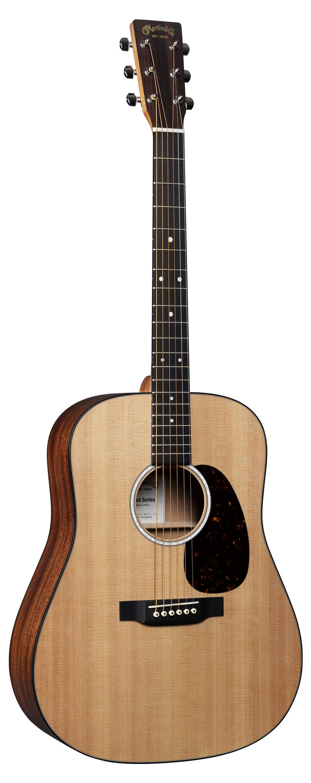 Martin D-10E Road Series Acoustic-Electric Guitar- Natural Sitka Spruce