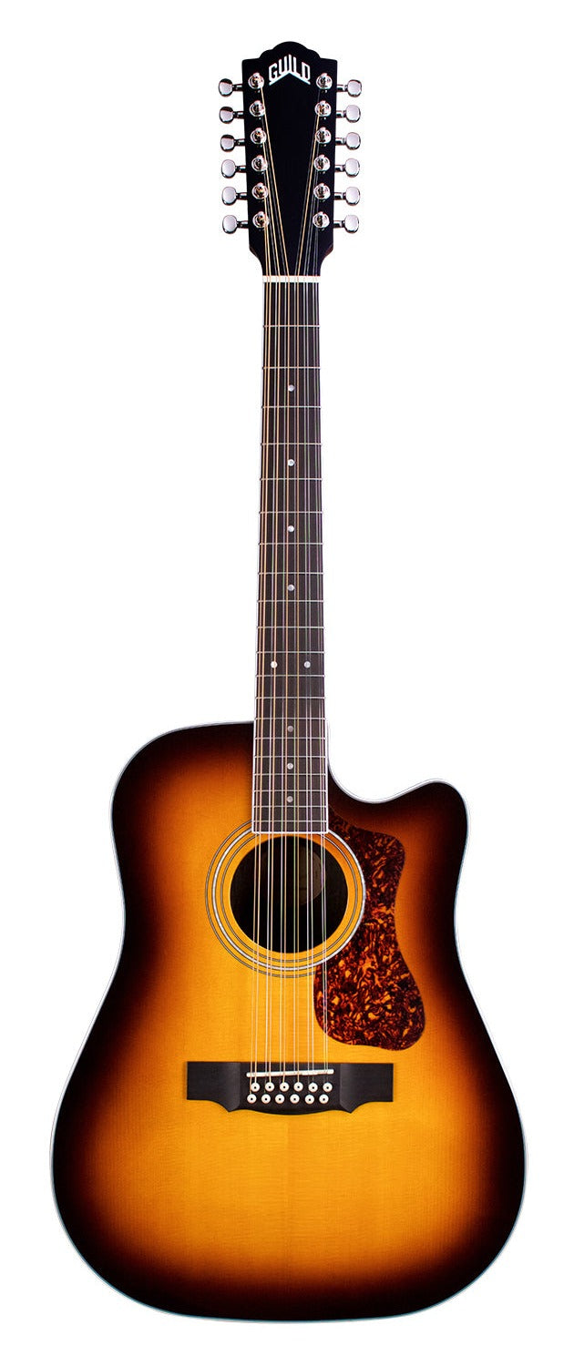 Guild D-2612CE Deluxe Acoustic Electric Guitar - Antique Sunburst