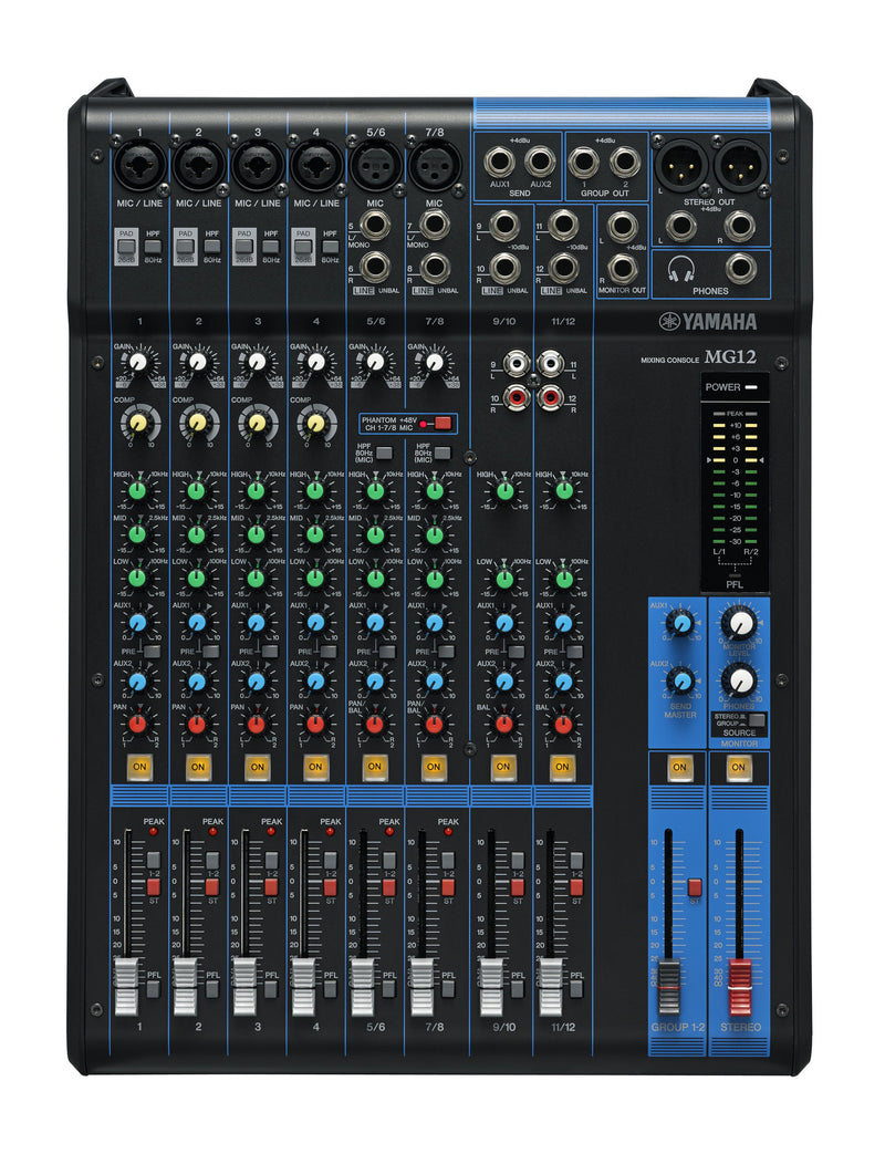 Yamaha MG12 12 Channel Analog Mixer