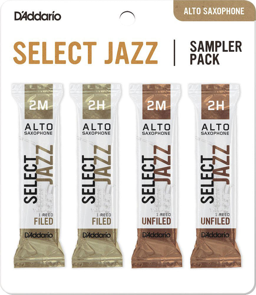 D'Addario Select Jazz Alto Saxophone Reeds Sampler Pack- #2