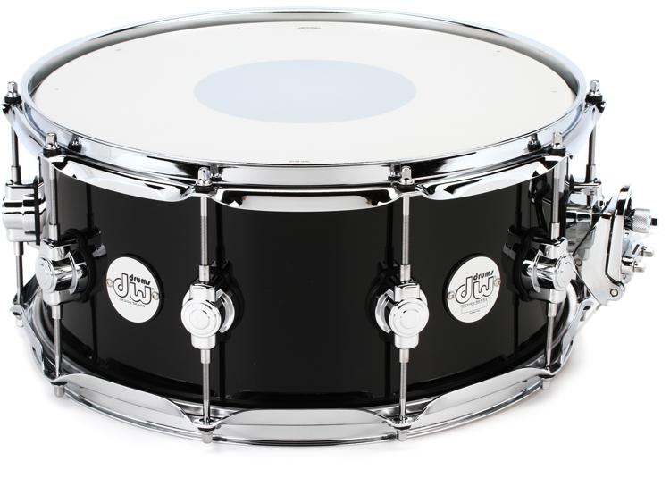 DW Design Series Snare Drum - 6.5 x 14 inch - Black Nickel Over Brass