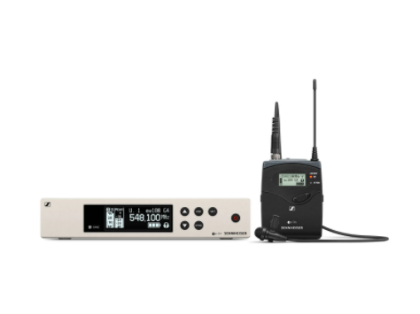 Sennheiser EW 100 G4-ME2-A Wireless Lavalier Microphone Set (Clip On Instrument Mic)