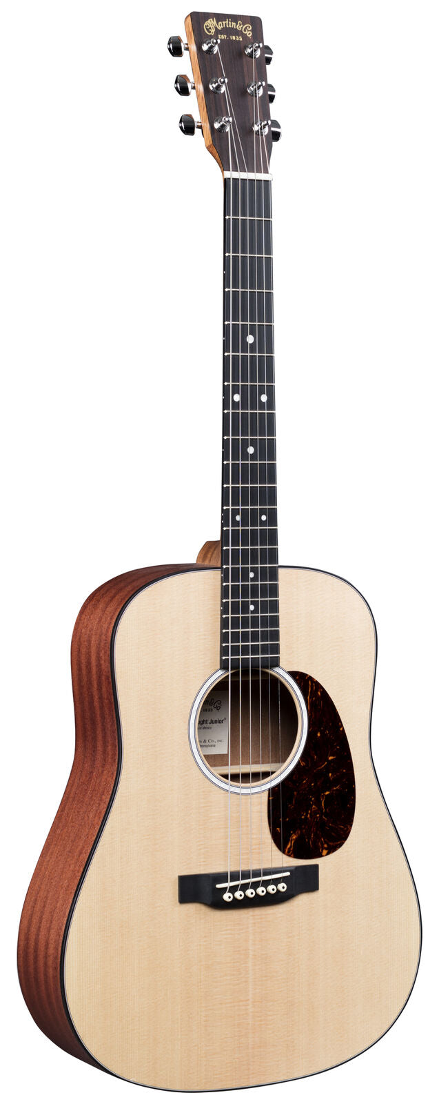 Martin D Jr-10E Acoustic-Electric Guitar - Natural Spruce