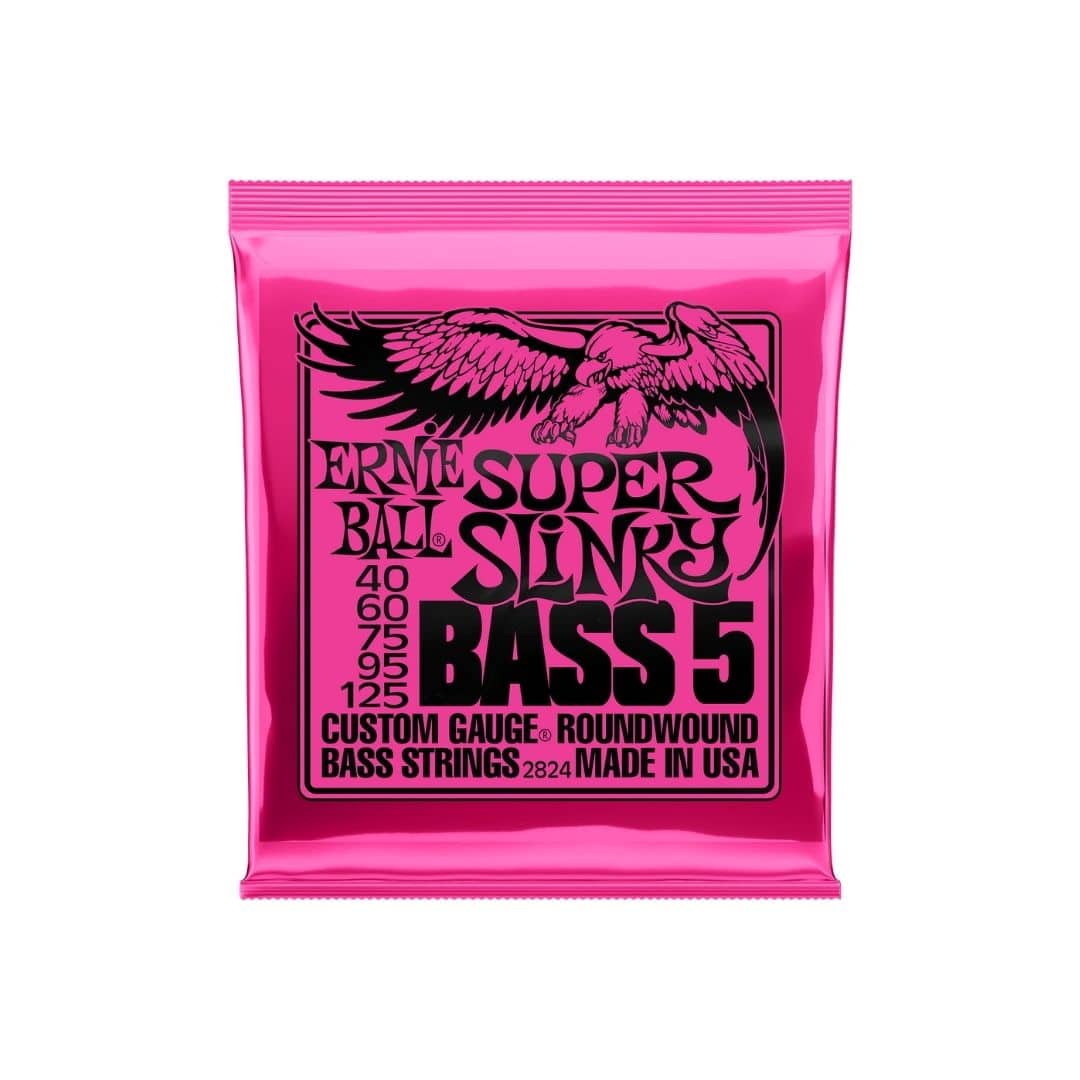 Ernie Ball P02824 Super Slinky 5 String Nickel Wound Bass Strings