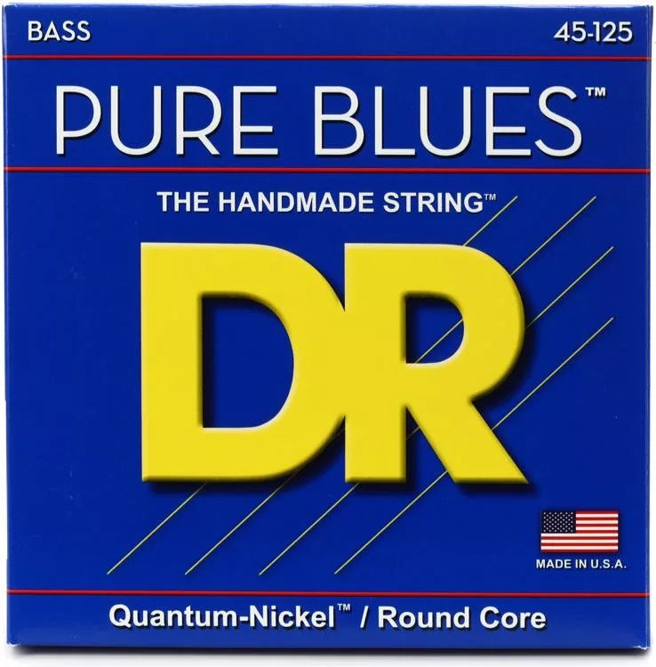 DR Strings PB5-45 Pure Blues Quantum-nickel Bass Strings - 5-string 45-125