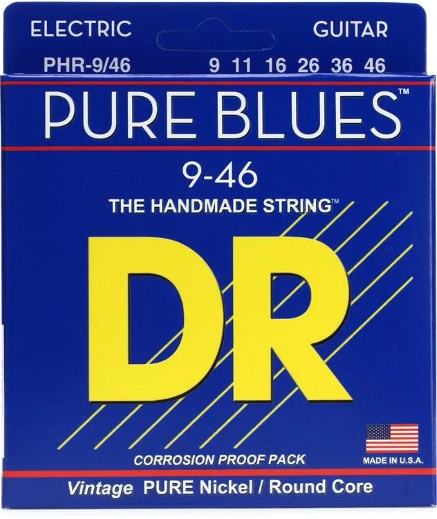 Cuerdas de guitarra eléctrica DR Pure Blues 9-46