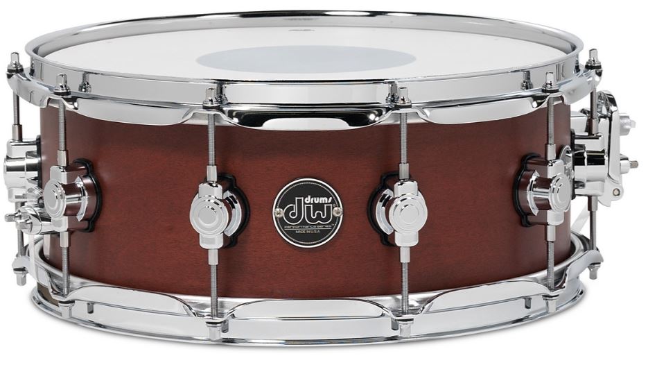 DW DRPS5514SSTB 5.5" X 14" Performance Series Snare Drum In Tobacco Stain