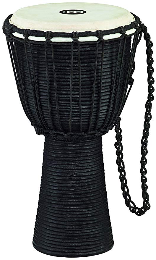 Headliner African Style Djembe Drum Small, Black River, Carved