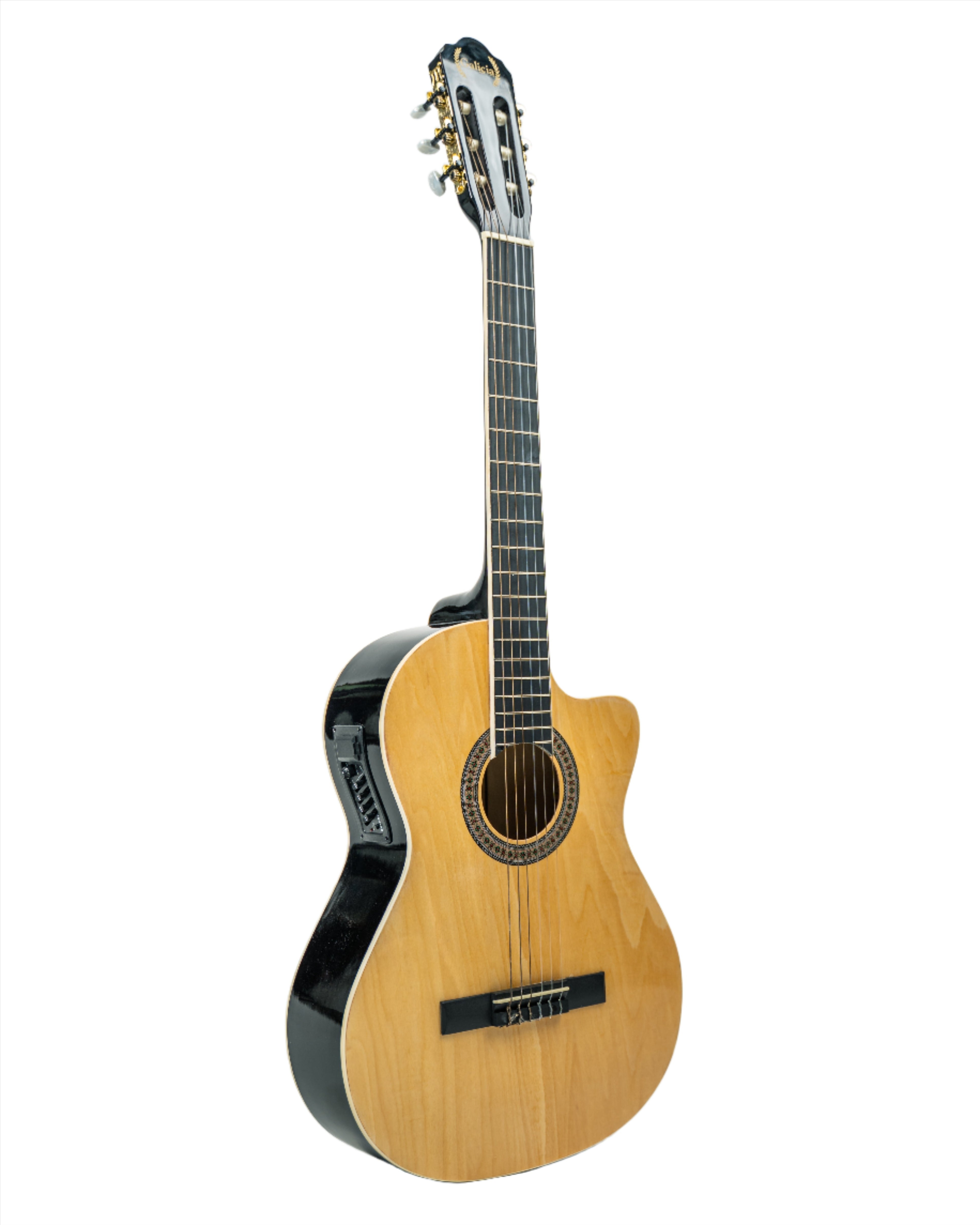 Galicia ESC-120CE 6-String Nylon 39" Cutaway Classical Guitar