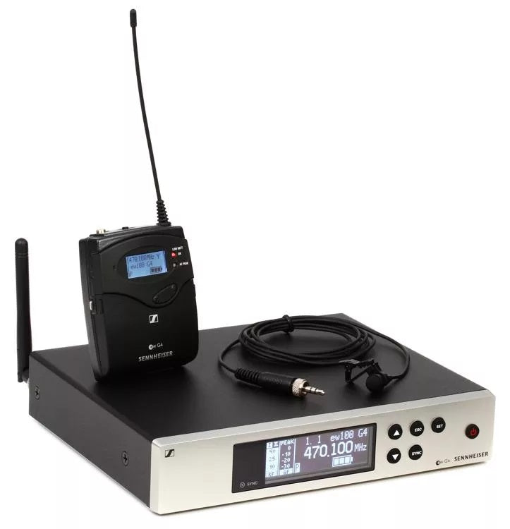 Sennheiser EW 100 G4-ME2 Wireless Lavalier Microphone System - A Band