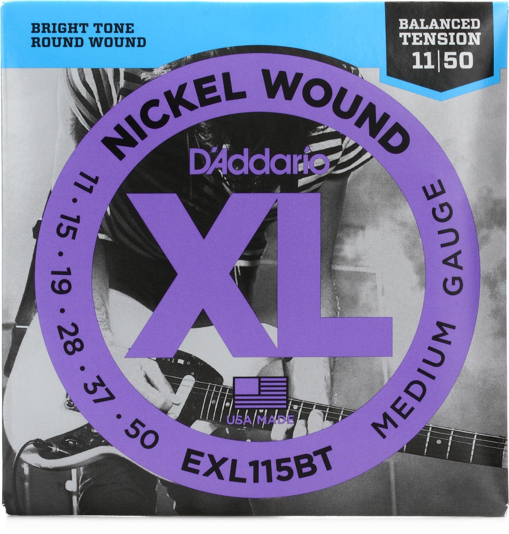 D'Addario EXL115BT Nickel Wound Medium Electric Strings - .011-.050 Balanced Tension Medium
