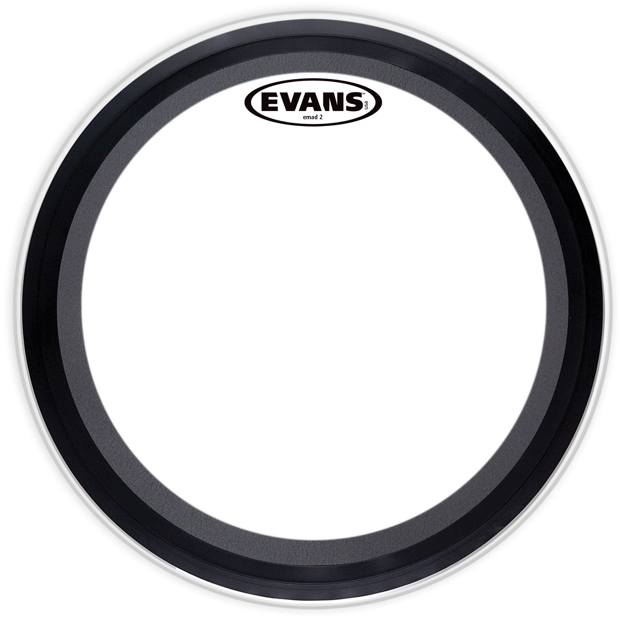 Evans 2-Ply Clear Bass Drum Batter Head 18 in.
