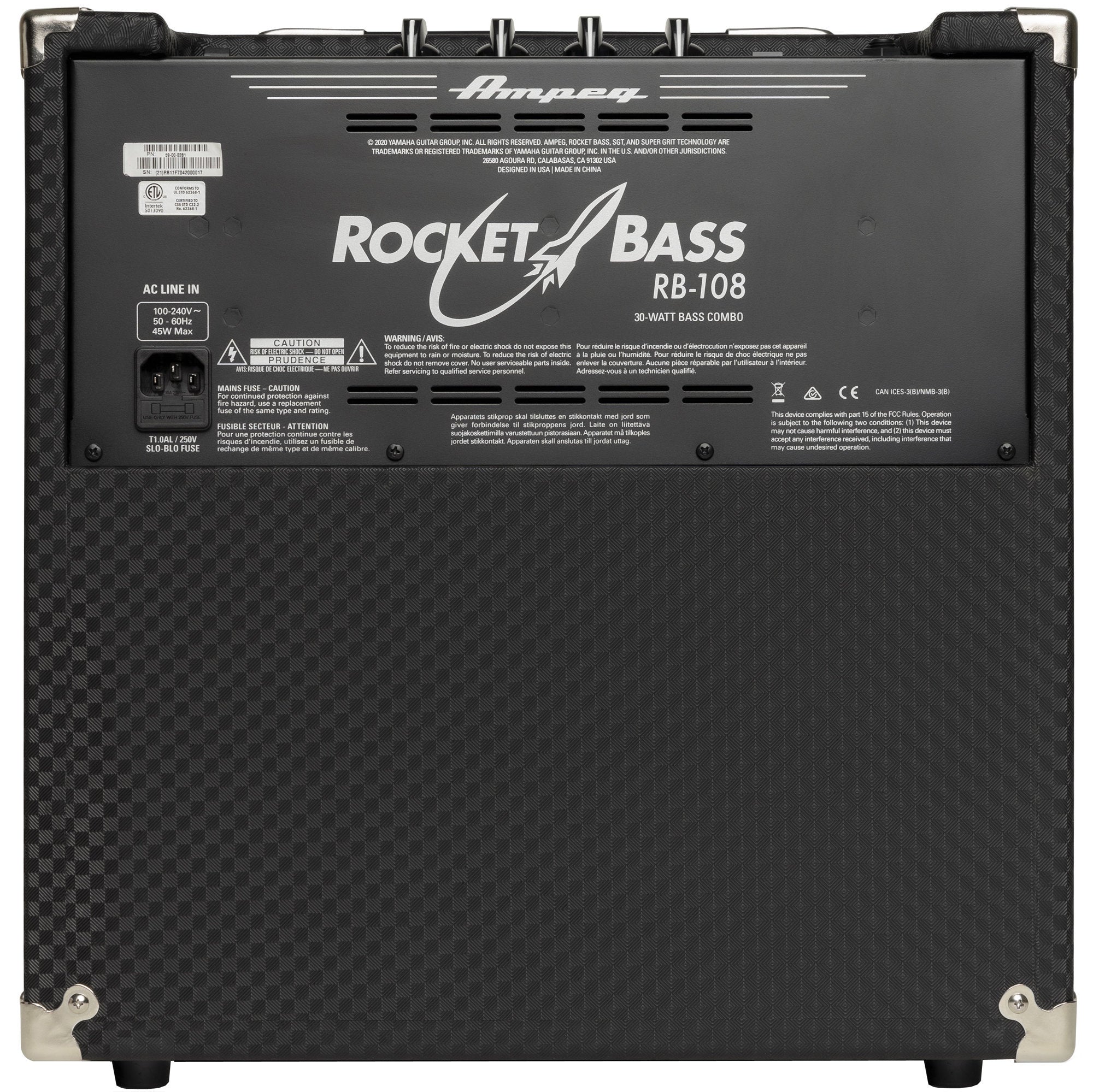 Ampeg Rocket Bass RB-108 30W 1×8" Bass Combo Amplifier