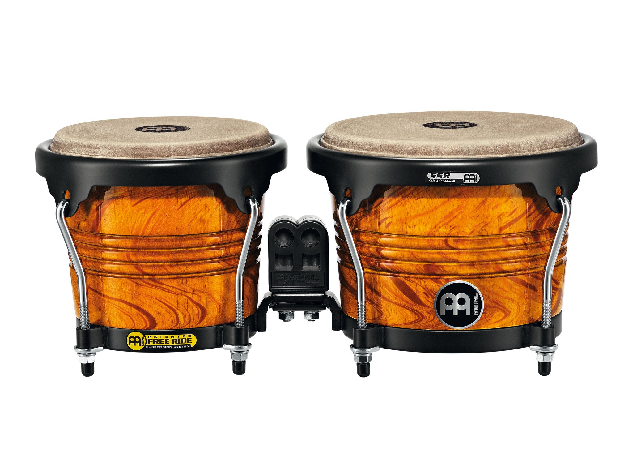 Marathon Designer Series Bongo, 6 3/4" & 8" Amber Flame