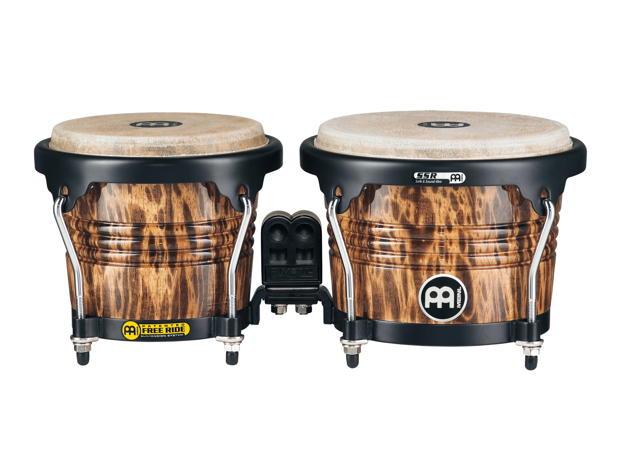 Marathon Designer Series Bongo, 6 3/4" & 8" Leopard Burl