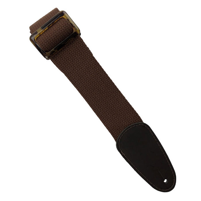 Henry Heller 2" Wide Basic Cotton Guitar Strap - Brown