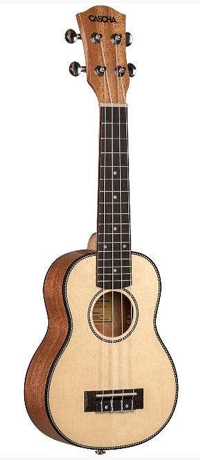 Cascha HH2148 Premium Mahogany Soprano Ukulele Set