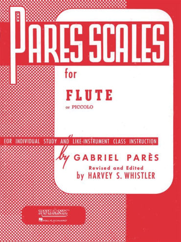 Pares Scales for Flute or Piccolo by Gabriel Parés