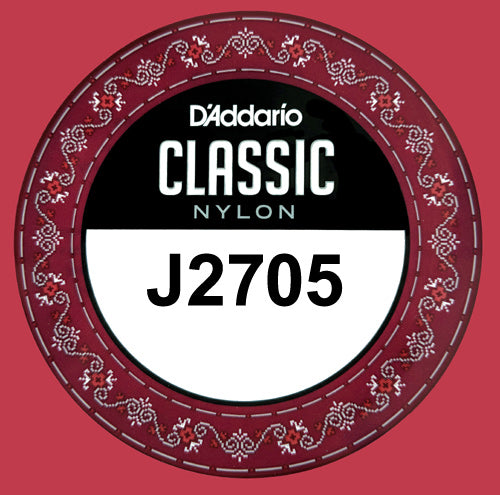 D'Addario J2705 Classic Nylon Normal Tension, 5th single A .035 Model: J2705
